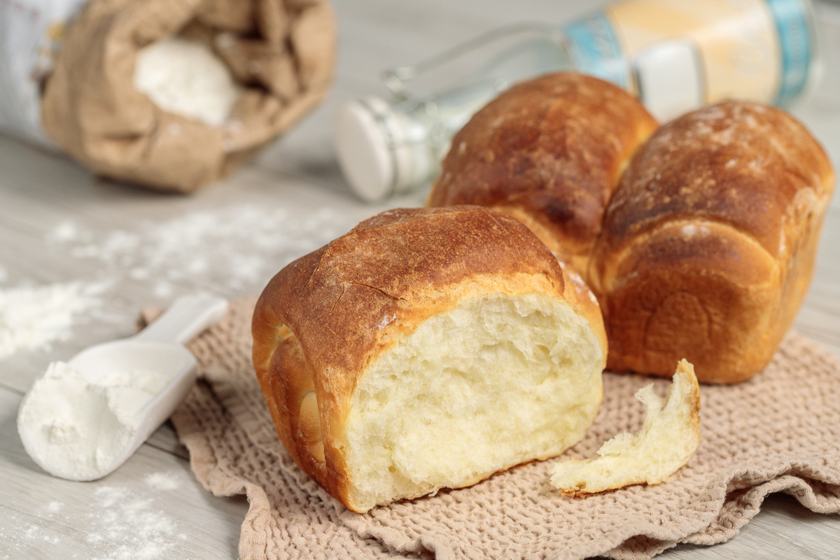 Как приготовить рецепт Молочный хлеб, воздушный как пух