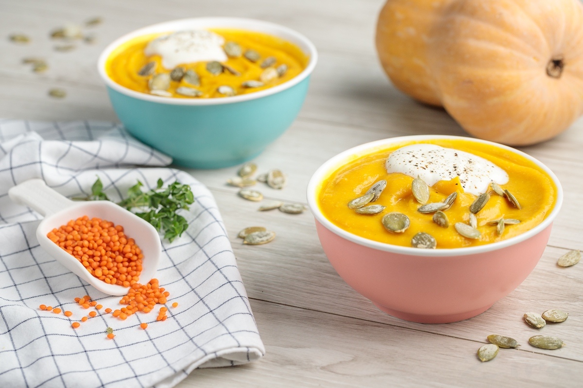 Суп из тыквы и чечевицы - пошаговый рецепт с фото на уральские-газоны.рф