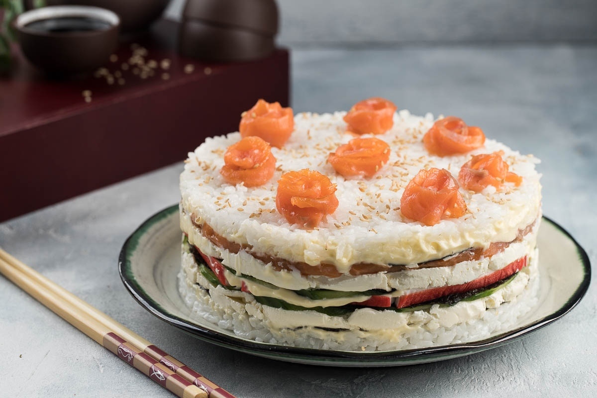 Торт суши в домашних условиях пошаговое фото простой рецепт с фото пошагово