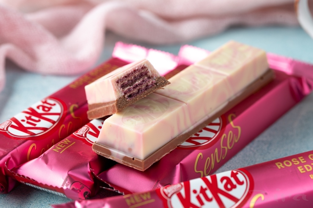 Kitkat Senses Rose Gold Edition shokoladlari.