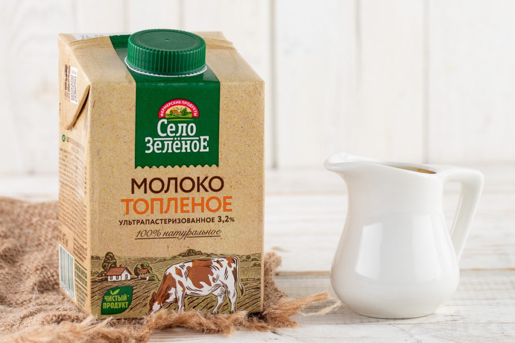 Интересное на полках: топленое молоко «Село Зеленое» — Zira.uz