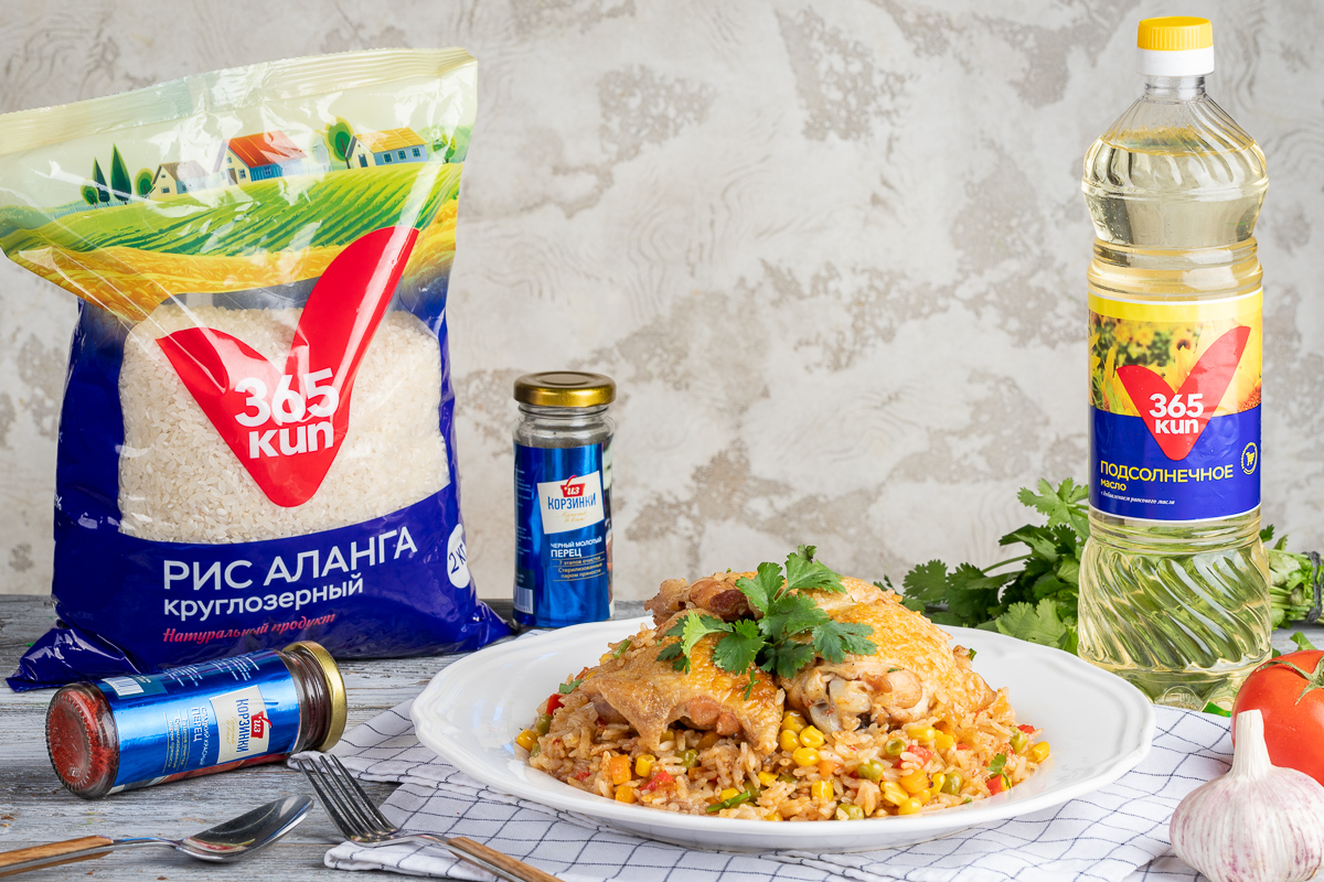 Тушеная курица с рисом и овощами - рецепт приготовления с фото от natali-fashion.ru