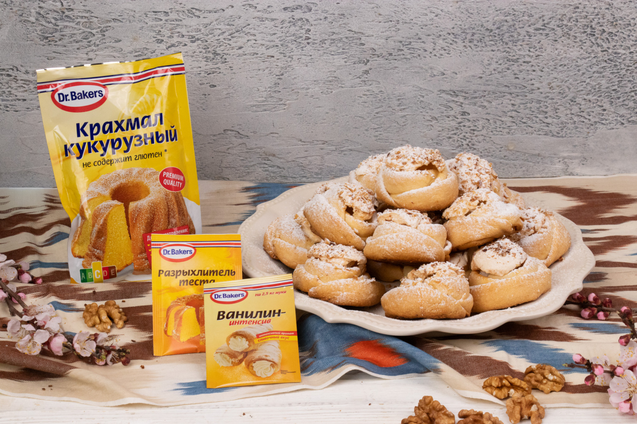 Видеорецепт: печенье «Розочки» с безе